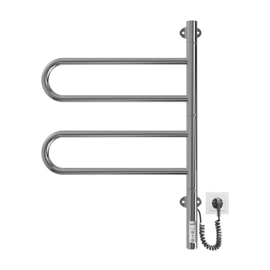Elektrinis pasukamas rankšluosčių džiovintuvas TRISTAR 75W/230V 62,5x44,5 cm IP44 nerūdijančio plieno/blizgus chromas