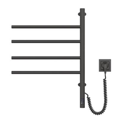 Elektrinis pasukamas rankšluosčių džiovintuvas su termostatu ARABESQUE 150W/230V 64,6 cm IP44 juodas
