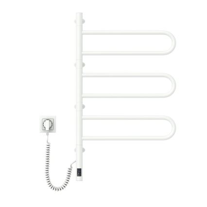 Elektrinis pasukamas rankšluosčių džiovintuvas su termostatu FOUETTE 185W/230V 81,8 cm IP44 baltas