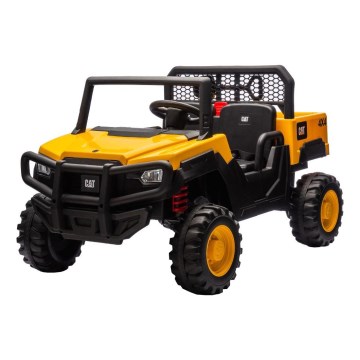 Elektrinis žaislinis automobilis CAT 60W/7500 mAh geltonas/juodas + nuotolinio valdymo pultas