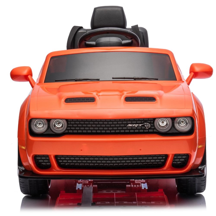 Elektrinis žaislinis automobilis Dodge Challenger 50W/4500 mAh oranžinės spalvos