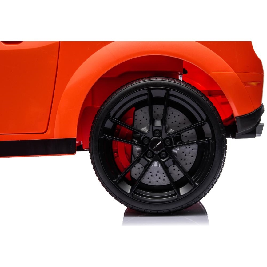 Elektrinis žaislinis automobilis Dodge Challenger 50W/4500 mAh oranžinės spalvos