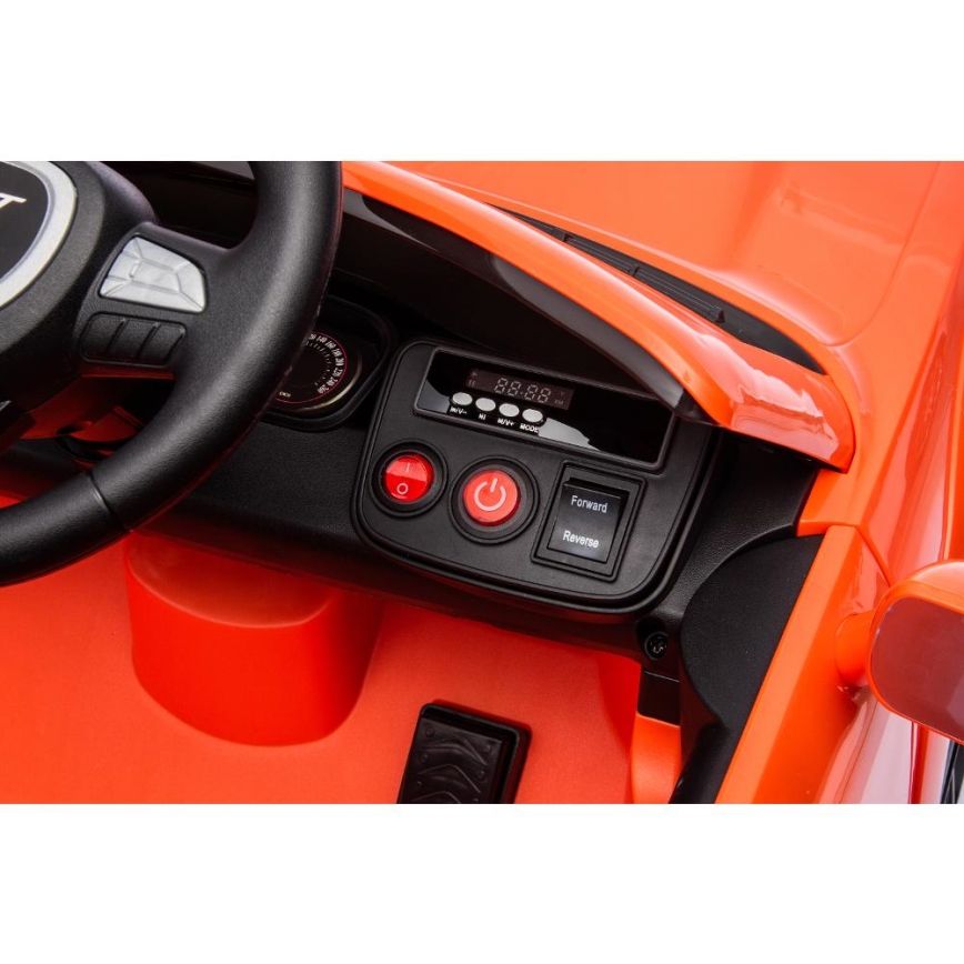 Elektrinis žaislinis automobilis Dodge Challenger 50W/4500 mAh oranžinės spalvos