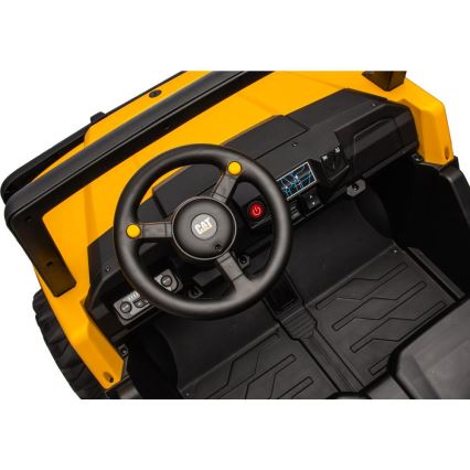 Elektromobilis CAT 60W/7500 mAh geltona/juoda + nuotolinio valdymo pultas