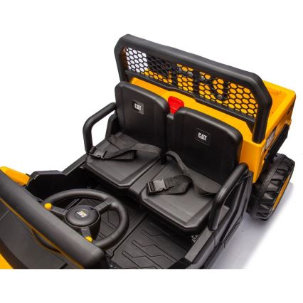 Elektromobilis CAT 60W/7500 mAh geltona/juoda + nuotolinio valdymo pultas