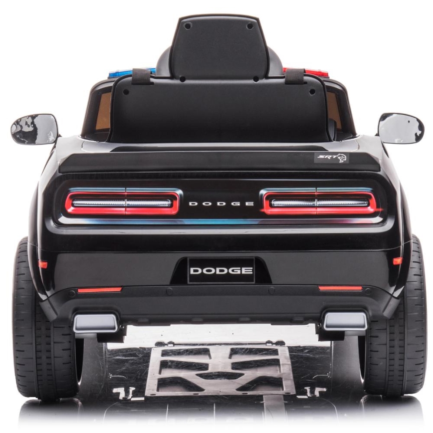 Elektromobilis Dodge Challenger Policijos automobilis 50W/4500 mAh  juoda/balta