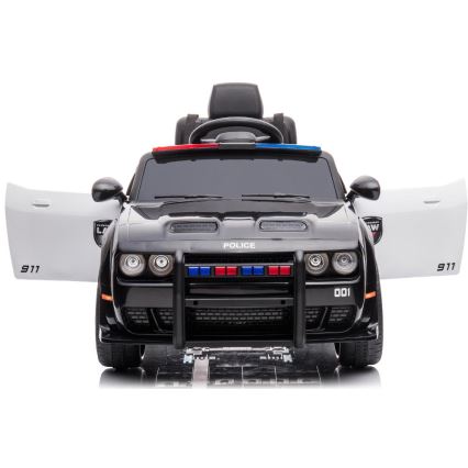 Elektromobilis Dodge Challenger Policijos automobilis 50W/4500 mAh  juoda/balta