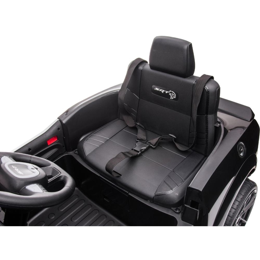 Elektromobilis Dodge Challenger Policijos automobilis 50W/4500 mAh  juoda/balta
