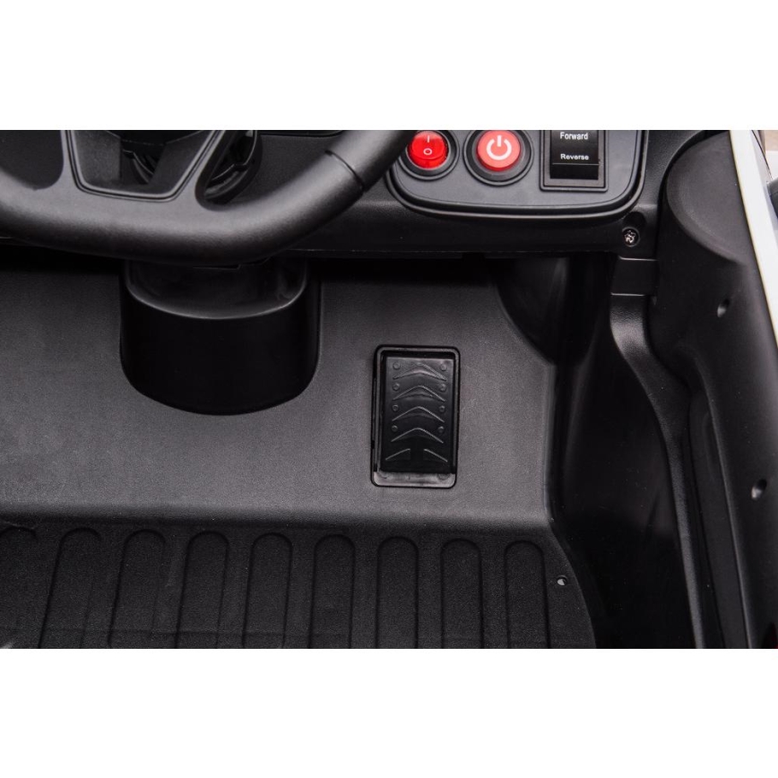 Elektromobilis Dodge Challenger Policijos automobilis 50W/4500 mAh  juoda/balta