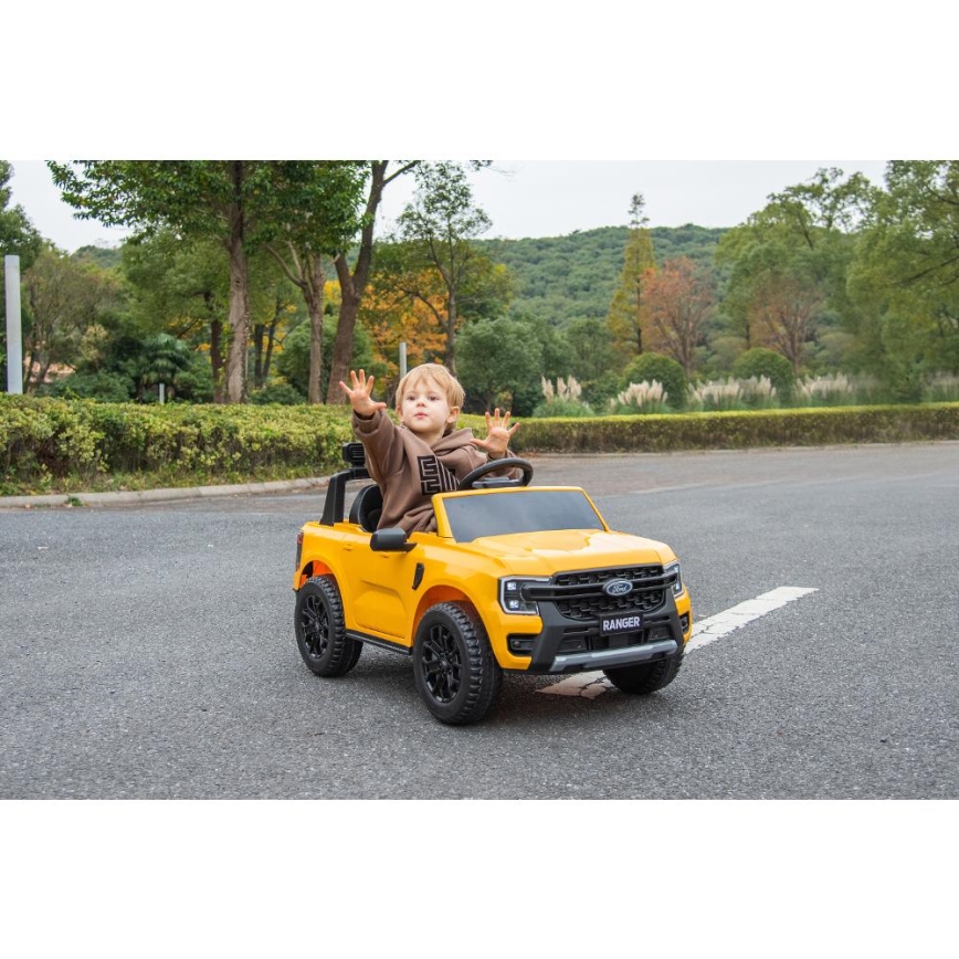 Elektromobilis Ford Ranger 60W/4500 mAh geltona