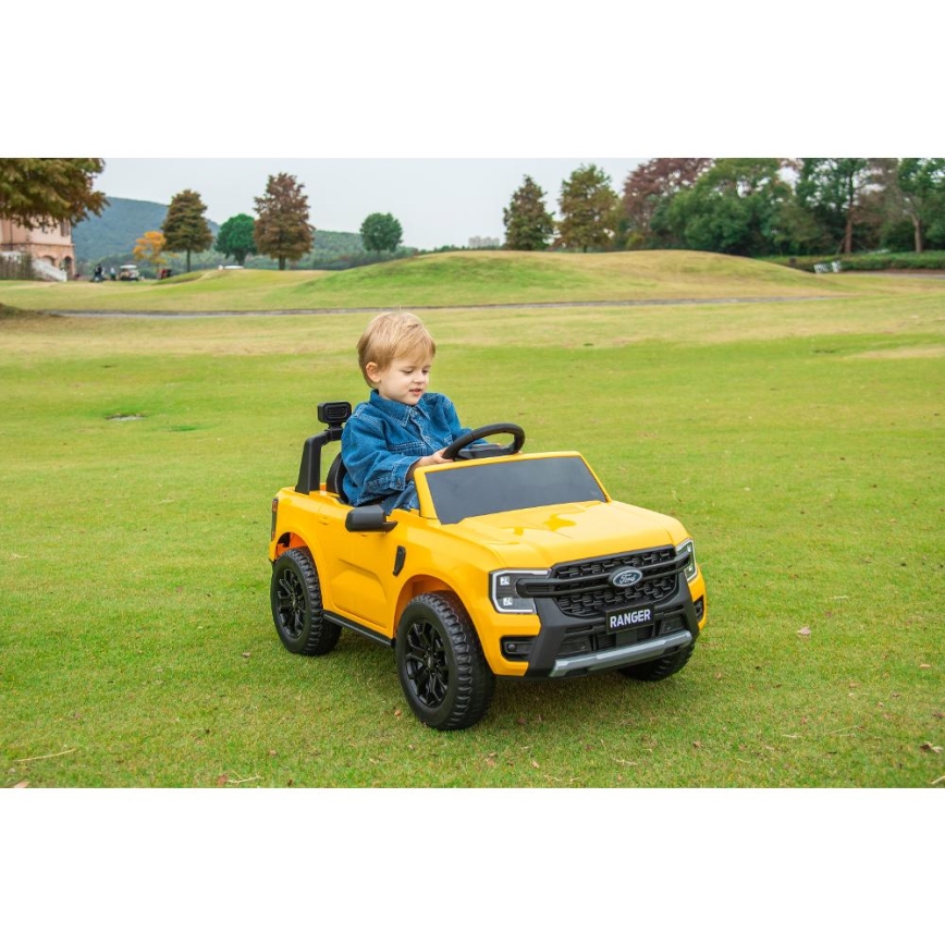 Elektromobilis Ford Ranger 60W/4500 mAh geltona