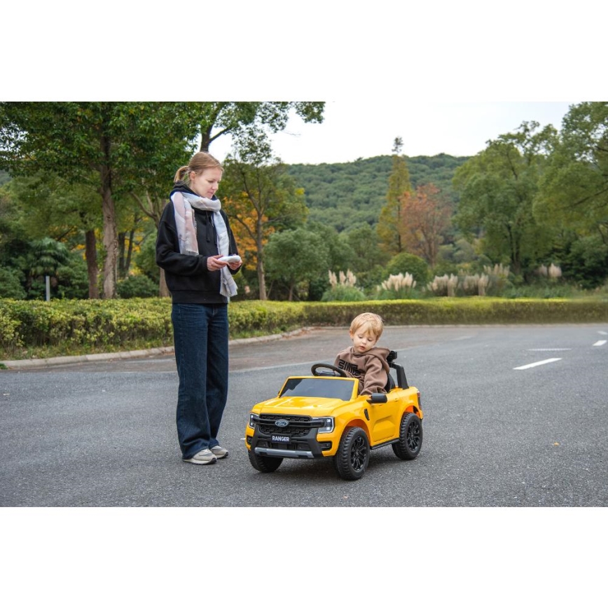 Elektromobilis Ford Ranger 60W/4500 mAh geltona