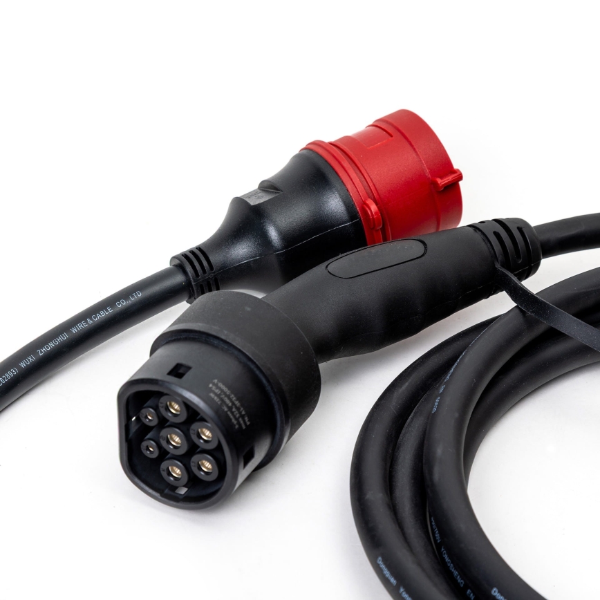Elektromobilių tipo įkrovimo laidas 2 5 m 11kW 16A IP54 Tuya