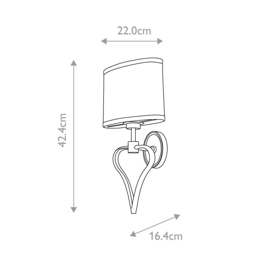 Elstead - LED Sieninis vonios šviestuvas FALMOUTH 1xG9/3W/230V + LED/1W IP44