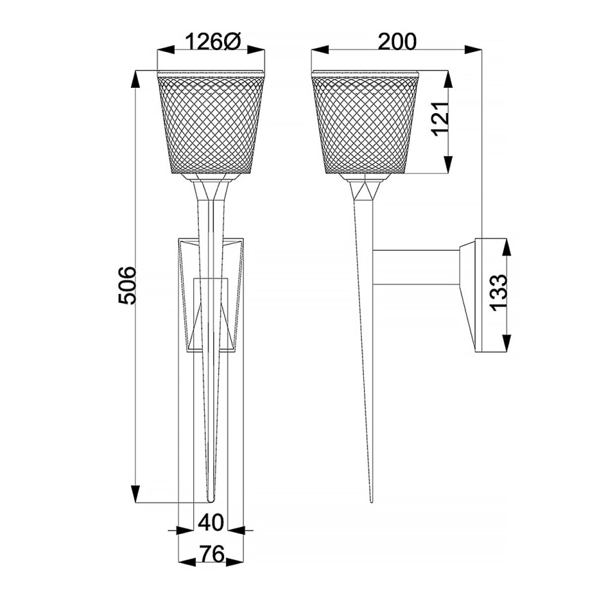 Elstead - LED Sieninis vonios šviestuvas VERITY 1xG9/3W/230V IP44