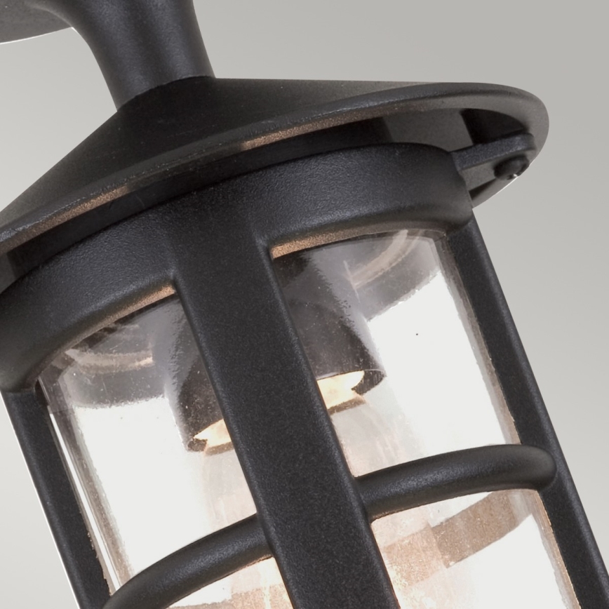 Elstead BL21A-BLACK - Lauko pritvirtinamas sietynas HEREFORD 1xE27/100W/230V IP43