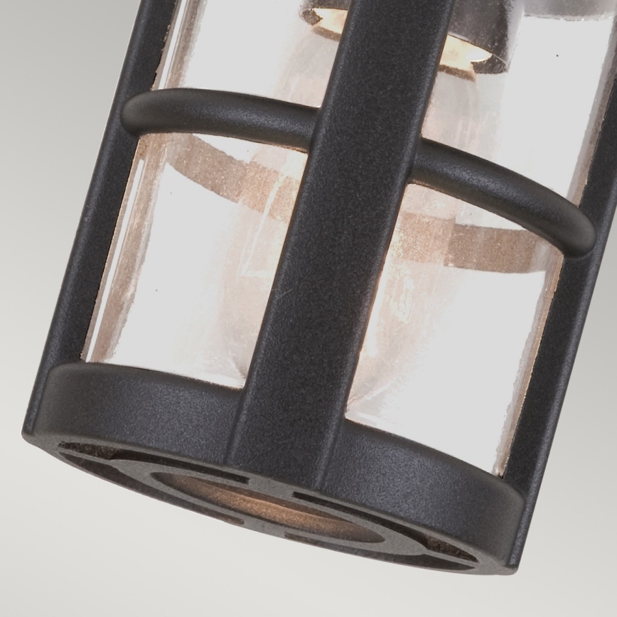 Elstead BL21A-BLACK - Lauko pritvirtinamas sietynas HEREFORD 1xE27/100W/230V IP43