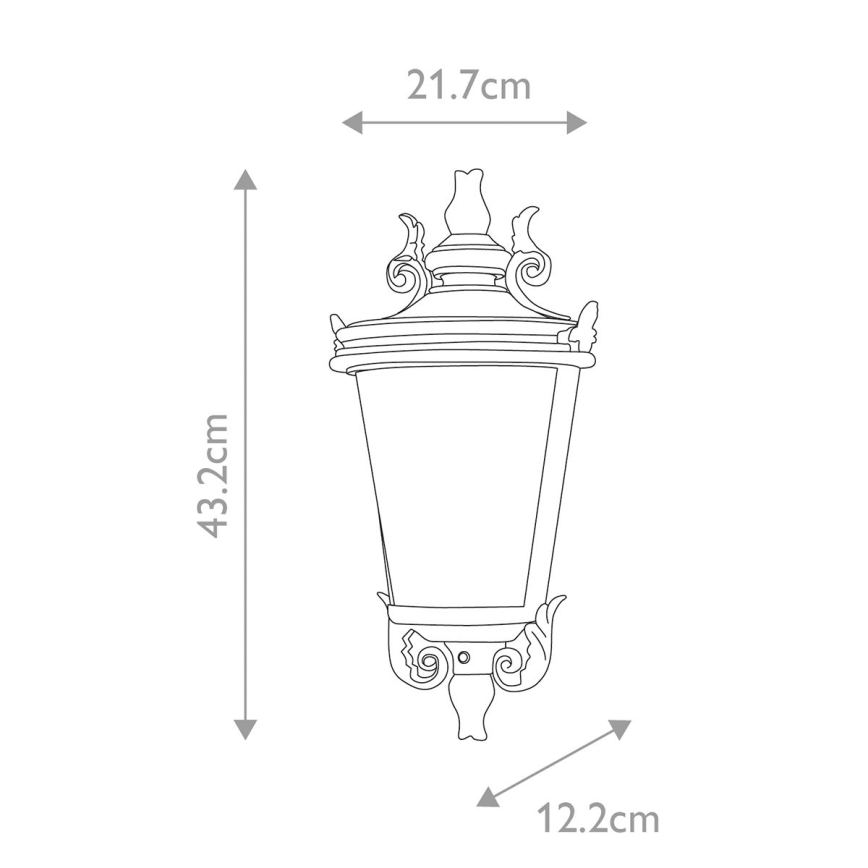 Elstead - Lauko sieninis šviestuvas BALTIMORE 1xE27/60W/230V IP44 bronzinis