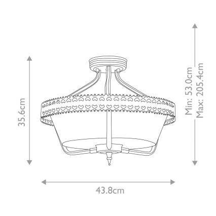 Elstead - Tvirtinamas sietynas CROWN 3xE27/60W/230V