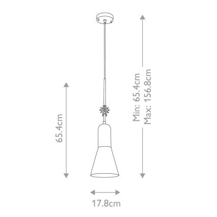 Elstead - Pakabinamas sietynas ETOILE 1xE27/60W/230V