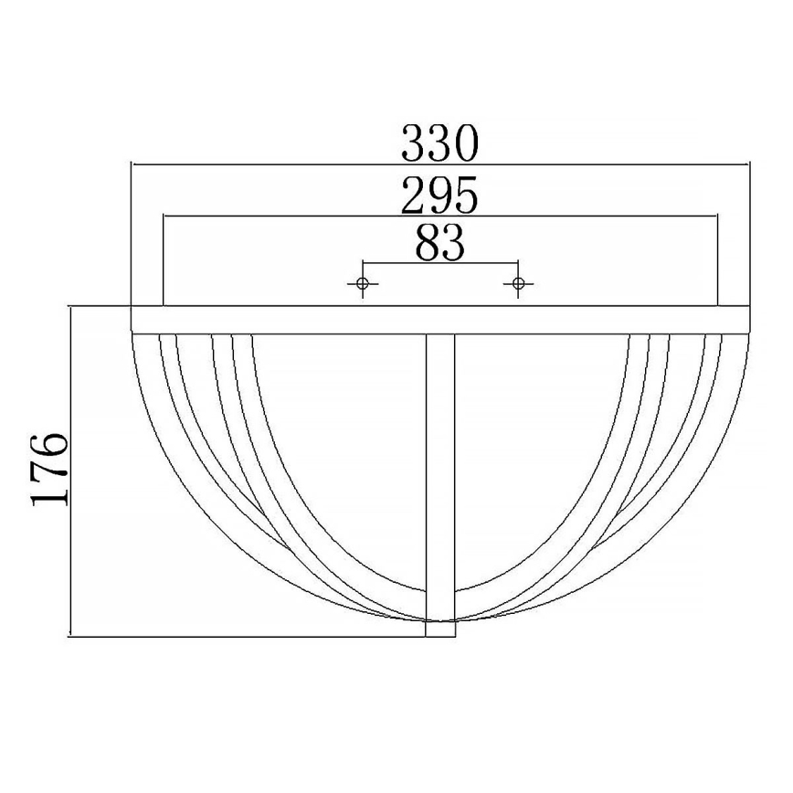 Elstead FE-ALLIER-F-LW - Lubinis šviestuvas ALLIER 2xE27/60W/230V ąžuolas