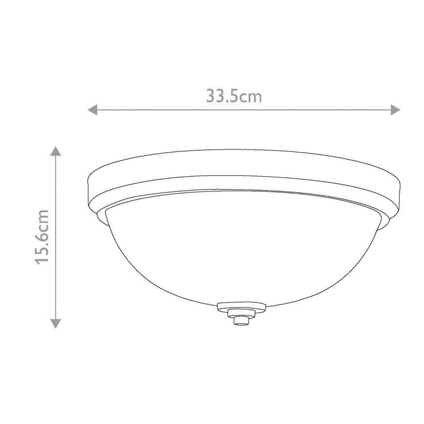Elstead FE-MALIBU-F-BATH - Vonios sieninis šviestuvas MALIBU 1xE27/60W/230V IP44