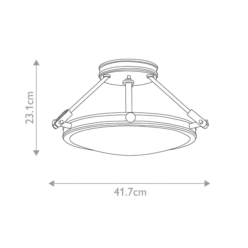 Elstead HK-COLLIER-SF-S - Ant pagrindo montuojamas sietynas COLLIER 3xE14/60W/230V