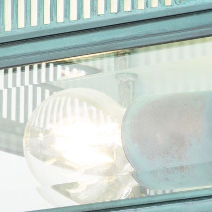 Elstead - Lauko lubinis šviestuvas HOLBORN 2xE27/60W/230V IP44 turkio spalvos