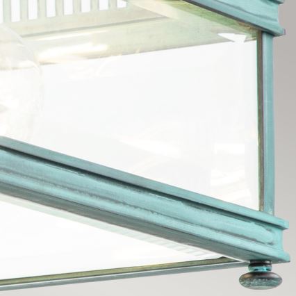 Elstead - Lauko lubinis šviestuvas HOLBORN 2xE27/60W/230V IP44 turkio spalvos