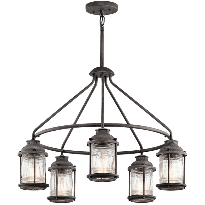 Elstead KL-ASHLANDBAY-5P - Lauko sietynas ASHLAND 5xE27/60W/230V IP44
