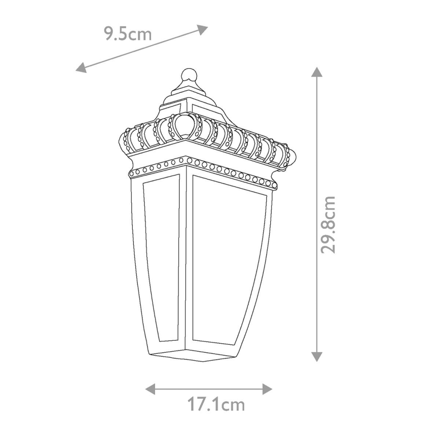Elstead KL-VENETIAN7-S - Lauko sieninis šviestuvas VENETIAN 1xE14/60W/230V IP44