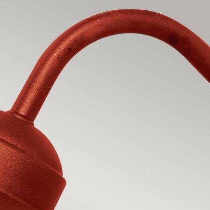 Elstead - Lauko sieninis šviestuvas KLAMPENBORG 1xE27/60W/230V IP44 raudonas