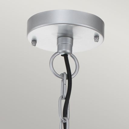 Elstead - Lauko pakabinamas šviestuvas ant grandinės KLAMPENBORG 1xE27/60W/230V IP44 matinis chromas