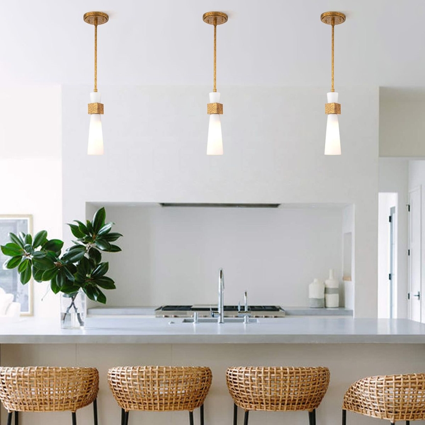 Elstead - Pakabinamas šviestuvas su strypu KRISTY 1xE27/40W/230V skersm. 15,2 cm, vario spalvos