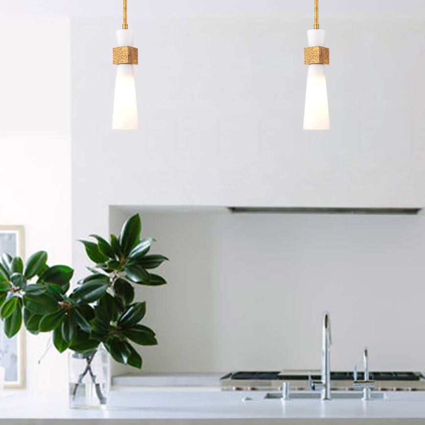 Elstead - Pakabinamas šviestuvas su strypu KRISTY 1xE27/40W/230V skersm. 15,2 cm, vario spalvos