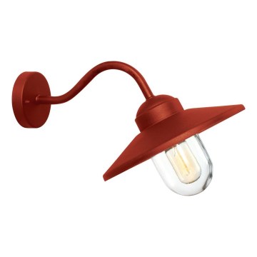 Elstead - Lauko sieninis šviestuvas KLAMPENBORG 1xE27/60W/230V IP44 raudonas