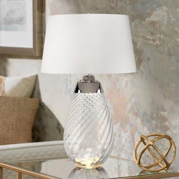 Elstead - LED stalinis šviestuvas LENA 1xE27/40W/230V + 1xGU10/7W 74 cm balta