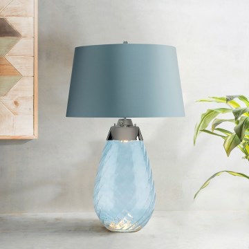 Elstead - LED stalinis šviestuvas LENA 1xE27/40W/230V + 1xGU10/7W 74 cm mėlyna