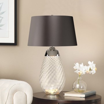 Elstead - LED stalinis šviestuvas LENA 1xE27/40W/230V + 1xGU10/7W 74 cm pilka