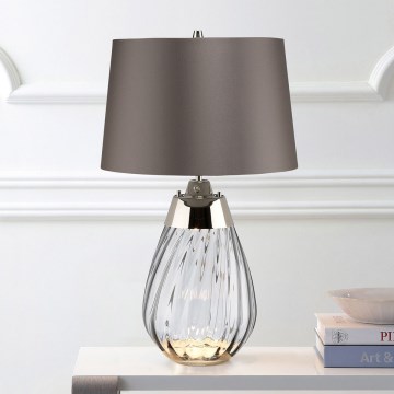 Elstead - LED stalinis šviestuvas LENA 1xE27/60W/230V + 1xGU10/7W 60,5 cm pilka