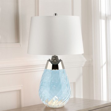 Elstead - LED stalinis šviestuvas LENA 1xE27/60W/230V + 1xGU10/7W 60,5cm mėlyna/balta