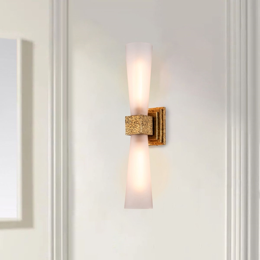 Elstead - LED vonios sieninis šviestuvas KRISTY 2xG9/4W/230V IP44 vario spalvos