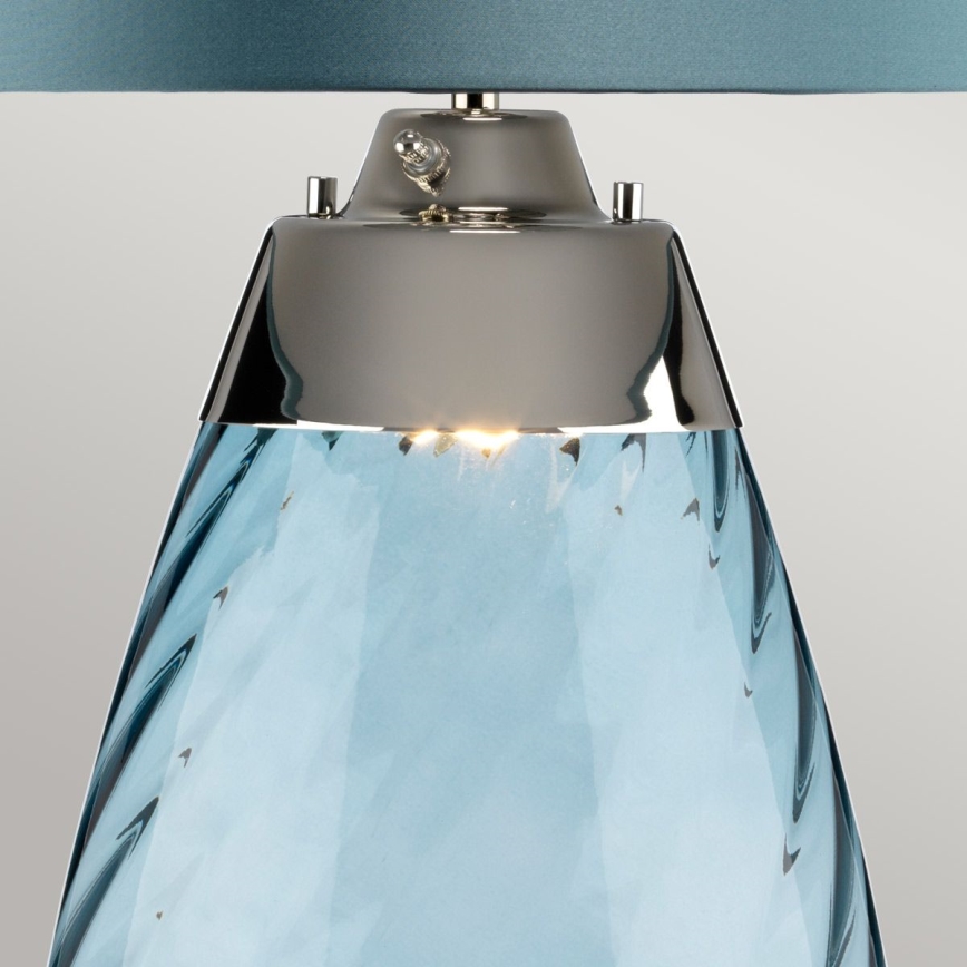 Elstead - LED stalinis šviestuvas LENA 1xE27/40W/230V + 1xGU10/7W 74 cm mėlyna