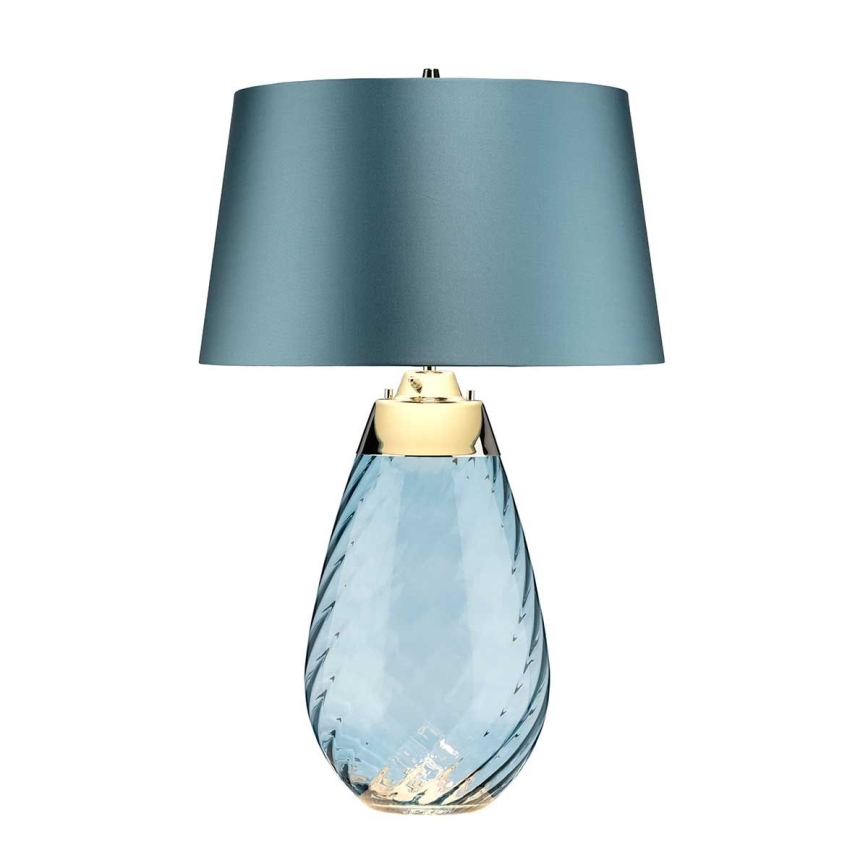 Elstead - LED stalinis šviestuvas LENA 1xE27/40W/230V + 1xGU10/7W 74 cm mėlyna