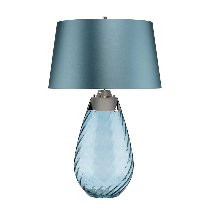 Elstead - LED stalinis šviestuvas LENA 1xE27/40W/230V + 1xGU10/7W 74 cm mėlyna