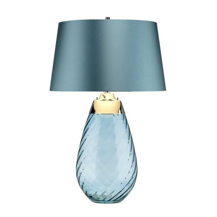 Elstead - LED stalinis šviestuvas LENA 1xE27/40W/230V + 1xGU10/7W 74 cm mėlyna