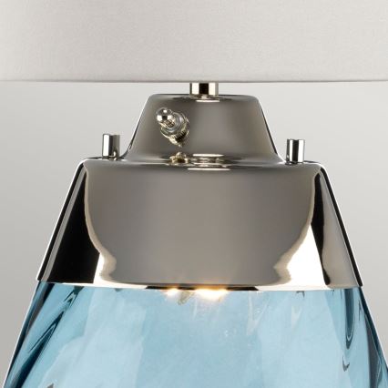 Elstead - LED stalinis šviestuvas LENA 1xE27/40W/230V + 1xGU10/7W 74 cm mėlyna/balta
