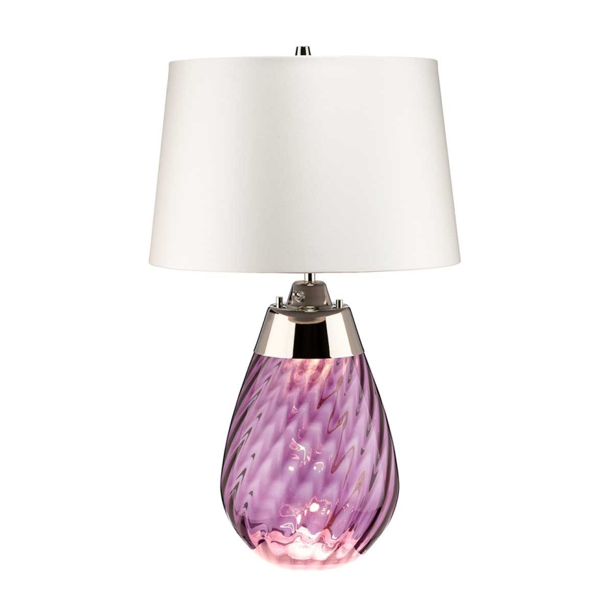 Elstead - LED stalinė lempa LENA 1xE27/40W/230V + 1xGU10/7W 74 cm rožinė