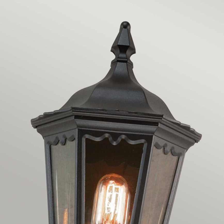 Elstead - Lauko sieninis šviestuvas MEDSTEAD 1xE27/60W/230V IP44 juodas