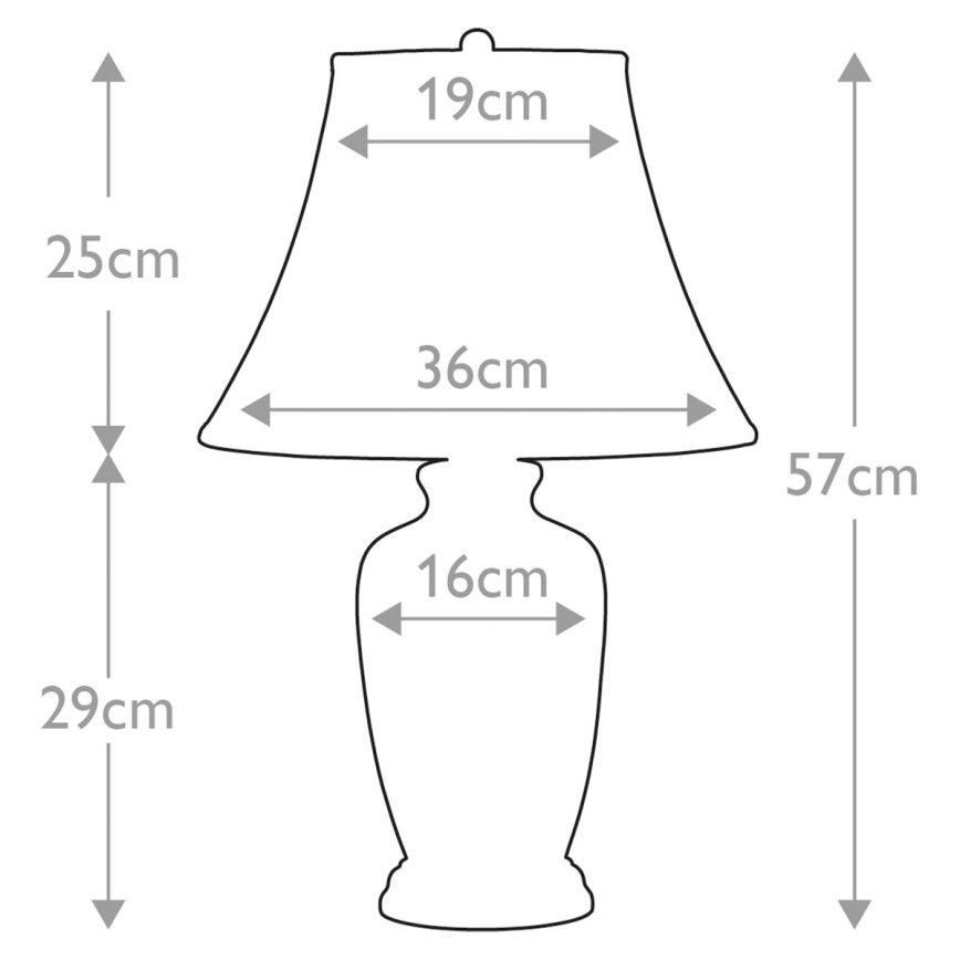 Elstead - Stalinis šviestuvas MĖLYNA GINGER JAR 1xE27/60W/230V